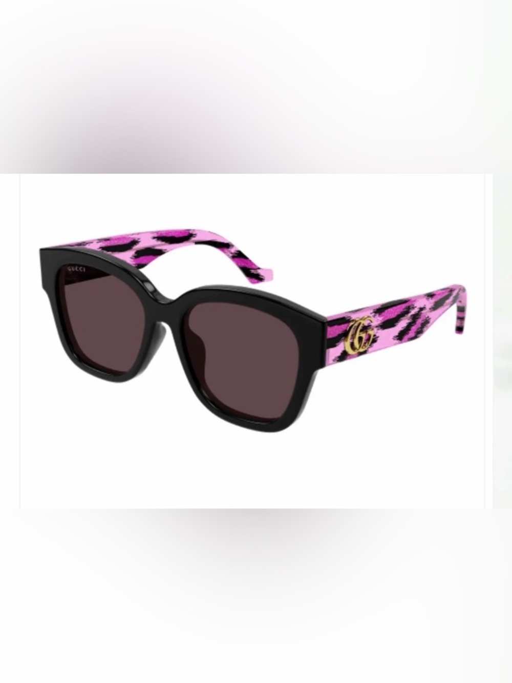 NEW Gucci GG1550SK 004 Black Red Women Square Sunglasses GG 1550SK